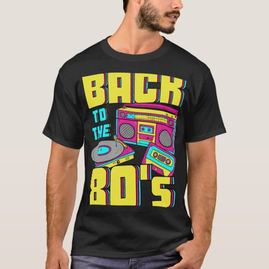 Terug naar de 80s Costume Theme Party 80s Outfit R T-shirt (Voorkant)