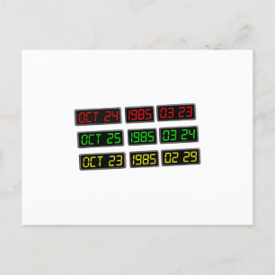 Terug naar de 80s door Tijdreismachine Briefkaart