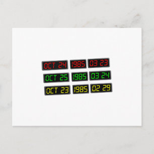 Terug naar de 80s door Tijdreismachine Briefkaart