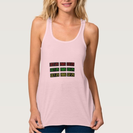 Terug naar de 80s door Tijdreismachine Tanktop (Voorkant)