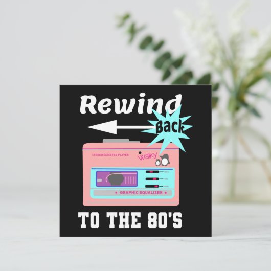 Terug naar de 80's kaart (Staand voorkant)