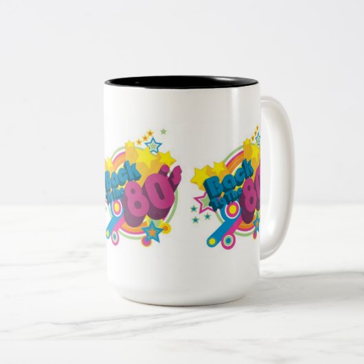 Terug naar de 80's Retro 80 Mok (Voorkant rechts)