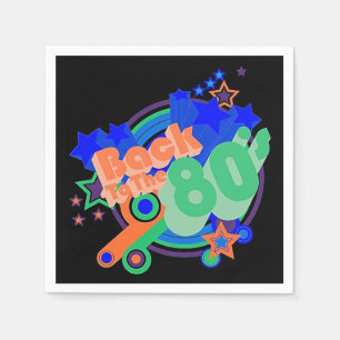 Terug naar de 80's Retro 80's Party papieren serve Servetten
