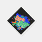 Terug naar de 80's Retro 80's Party papieren serve Servetten (Hoek)