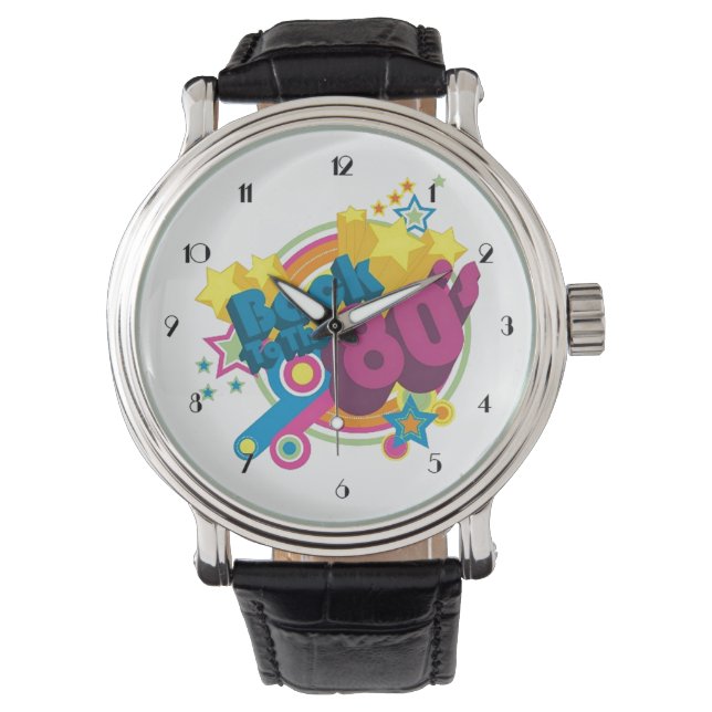 Terug naar de 80's Retro 80's polshorloge Horloge (Voorkant)