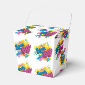 Terug naar de 80's Retropatrospatroon voor gebruik Bedankdoosjes (Voorkant Zijde)