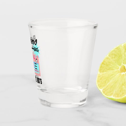 Terug naar de 80's terugspoelen shot glas (Rechts)