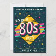 Terug naar de 80's Verjaardagsfeestje