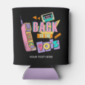 Terug naar de 90 Nostalgia Pink Yellow Black naam Blikjeskoeler (Achterkant)