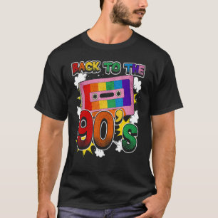 Terug naar de 90s Disco Radio en Techno Era Vin T-shirt