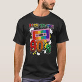 Terug naar de 90s Disco Radio en Techno Era Vin T-shirt (Voorkant)