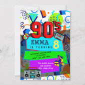 Terug naar de 90s feest uitnodiging (Voorkant)