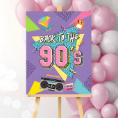 Terug naar de 90s-feestbord, 90s-verjaardagsposter poster