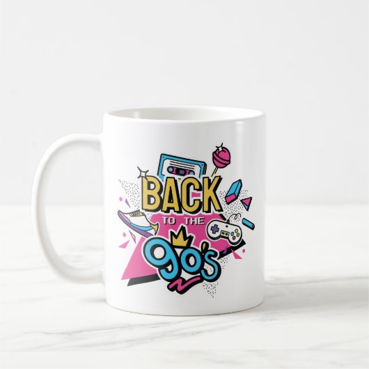 Terug naar de 90's koffiemok (Links)