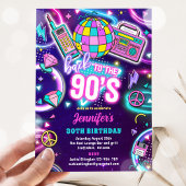 Terug naar de 90s Neon Disco 30th Birthday Kaart