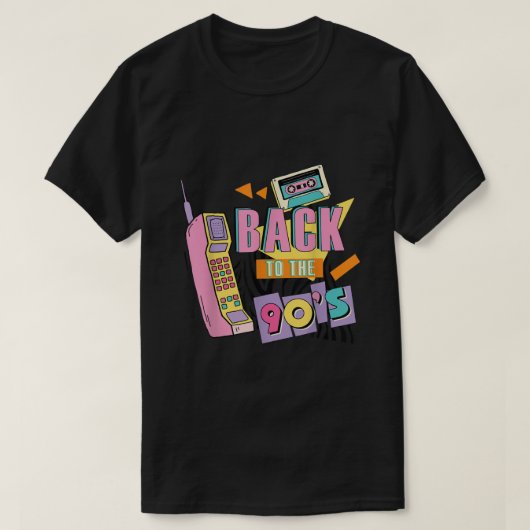 Terug naar de 90s-outfits voor vrouwen die kostuum t-shirt (Design voorkant)