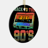 Terug naar de 90s Retro Party 90er Cassette Keramisch Ornament (Rechts)