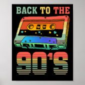 Terug naar de 90s Retro Party 90er Cassette Poster (Voorkant)