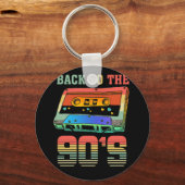 Terug naar de 90s Retro Party 90er Cassette Sleutelhanger (Voorkant)