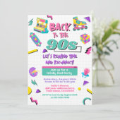 Terug naar de 90s reünie uitnodiging (Staand voorkant)