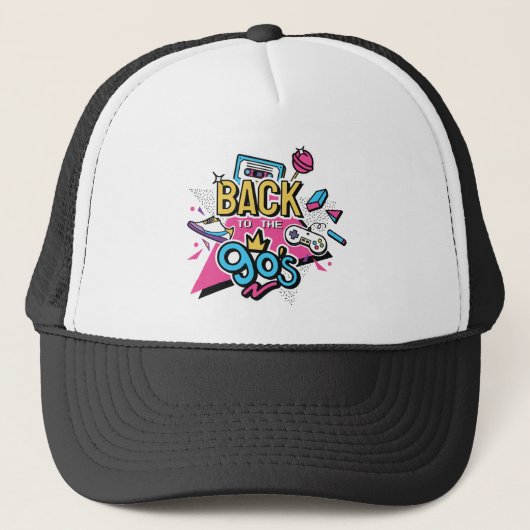 Terug naar de 90s trucker pet (Voorkant)