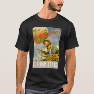 Terug naar de aanval WO2 US Army Airborne Vintage T-shirt