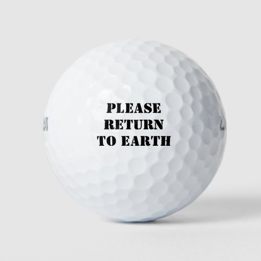 Terug naar de Aarde Golfballen (Voorkant)