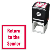"Terug naar de afzender" Rubberen stempel (In situ)