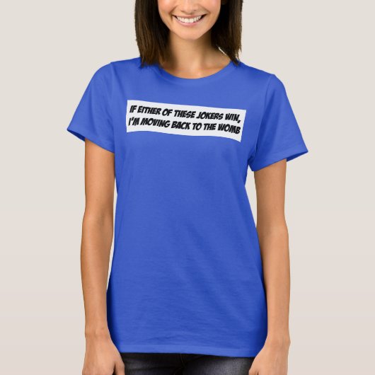 Terug naar de baarmoeder - Vrouwentank T-shirt (Voorkant)