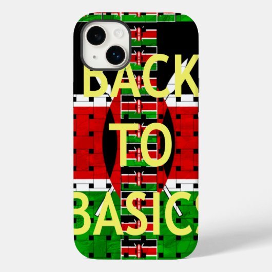 Terug naar de basis: Kenia Vlag-thema weefcultuur Case-Mate iPhone Case (Achterkant)