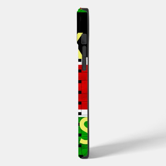 Terug naar de basis: Kenia Vlag-thema weefcultuur Case-Mate iPhone Case (Achterkant / Links)