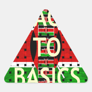 Terug naar de basis: Kenia Vlag-thema weefcultuur Sticker