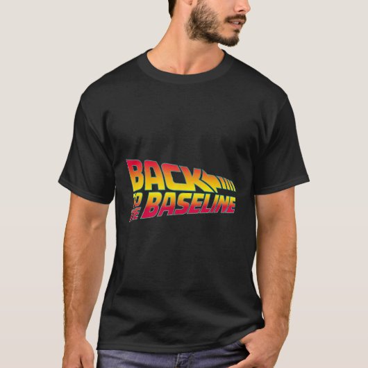 Terug naar de basislijn t-shirt (Voorkant)