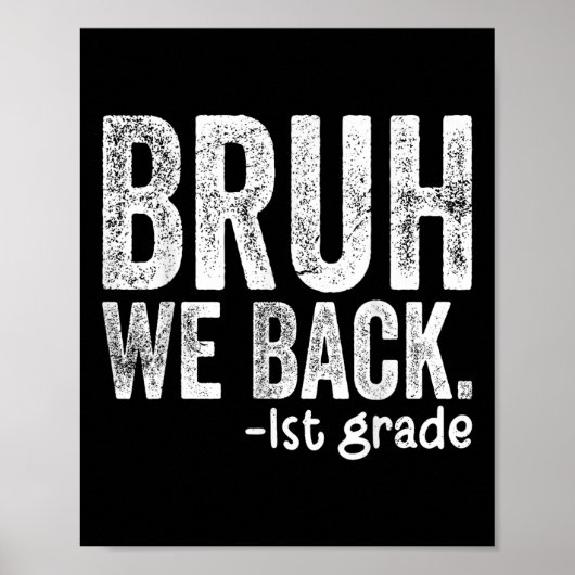 Terug naar de basisschool, weer in de eerste klas poster (Voorkant)