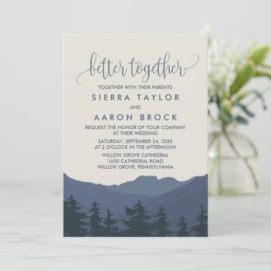 Terug naar de bergen. Betere verbinding Kaart (Staand voorkant)