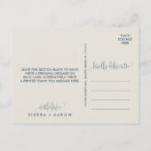 Terug naar de bergen Hartelijk dank Briefkaart (Achterkant)