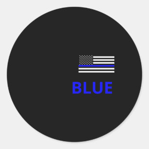 Terug naar de Blue American Flag Sticker