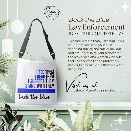 Terug naar de Blue Law Enforcement Canvas tas