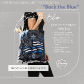 Terug naar de Blue Law Enforcement Canvas tas