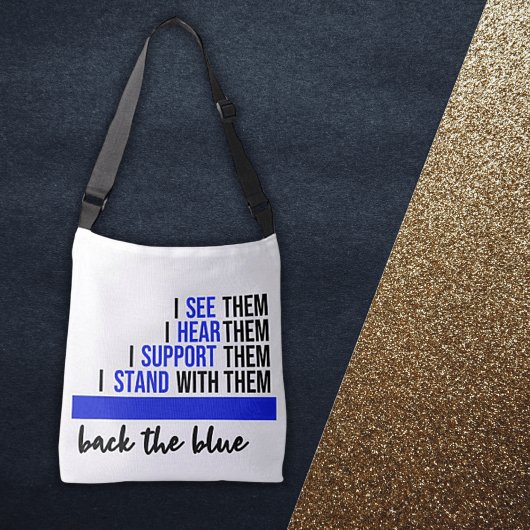 Terug naar de Blue Law Enforcement Canvas tas