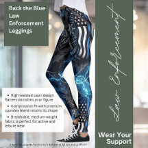 Terug naar de Blue Law Enforcement Leggings