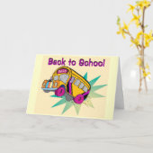 Terug naar de bus-Kaart van de School Kaart (Gele Bloem)