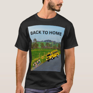 TERUG NAAR DE BUS VAN DE THUISSCHOOL T-SHIRT