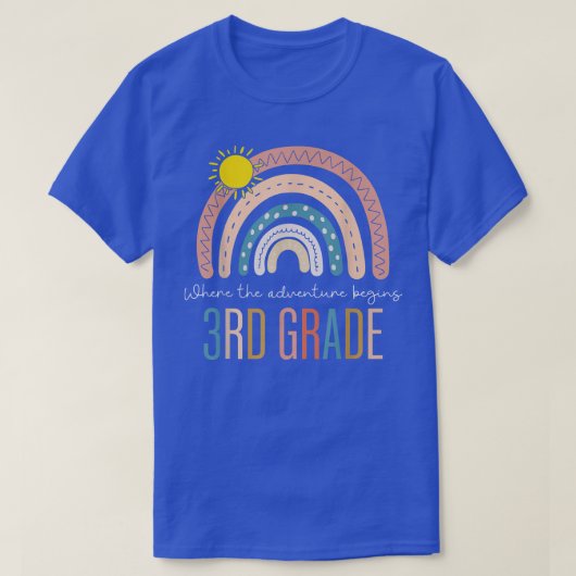 Terug naar de derde klas van de school waar het av t-shirt (Design voorkant)