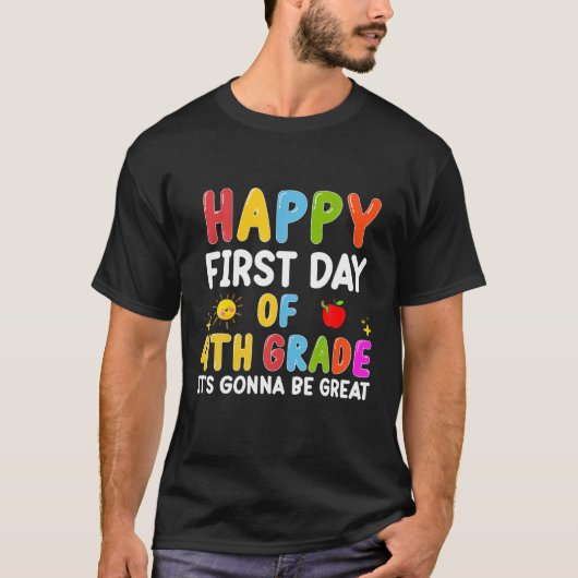 Terug naar de eerste dag van de eerste graad van H T-shirt (Voorkant)