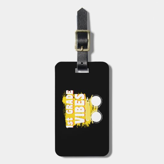 Terug naar de eerste klas Shirt eerste dag Bagagelabel (Voorkant verticaal)