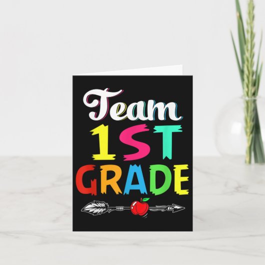 Terug naar de eerste klas van het schoolteam kaart (Voorkant)