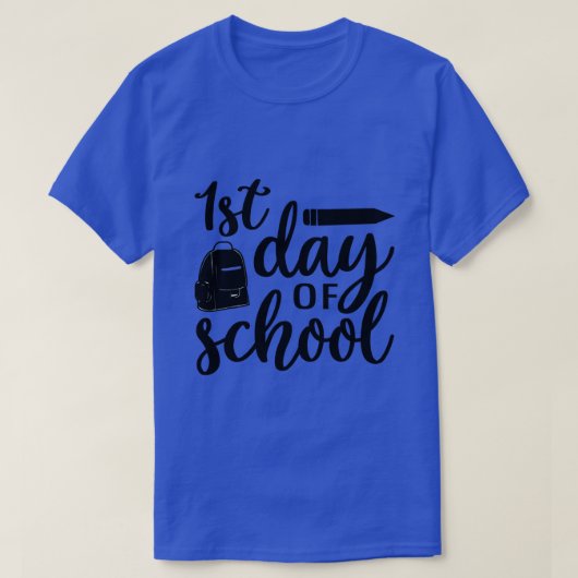 Terug naar de eerste schooldag (2) t-shirt (Design voorkant)