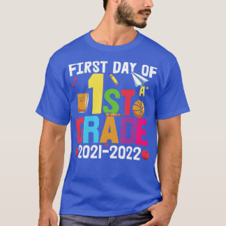 Terug naar de eerste schooldag van de eerste klas t-shirt