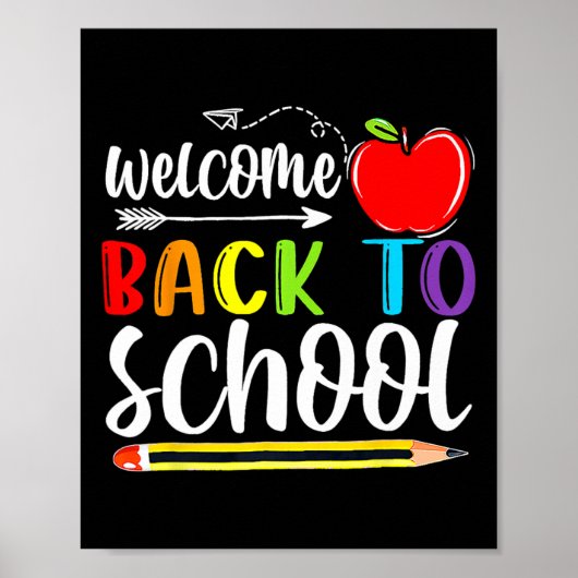 Terug naar de eerste schooldag van de leerkrachten poster (Voorkant)
